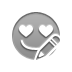 love, smiley, pencil DarkGray icon