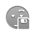 Diskette, smiley, waiting Icon