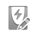 ups, pencil Gray icon