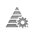 pyramid, Gear Gray icon