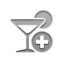 cocktail, Add Gray icon