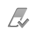 checkmark, Eraser Gray icon