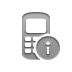 phone, Info DarkGray icon