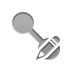 Socket, pencil Gray icon