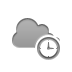 Clock, Cloud DarkGray icon
