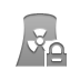 power, plant, nuclear, Lock Gray icon