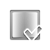checkmark, reflected, Gradient Gray icon