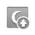 red, Crescent, Up, crescent up DarkGray icon