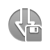 download, Diskette DarkGray icon