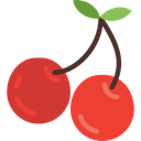 diet, cherries, Fruit, Cherry, food, Healthy Food, vegetarian, vegan, organic Black icon