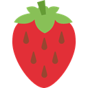 Healthy Food, vegan, Fruit, strawberry, diet, organic, vegetarian, food Crimson icon