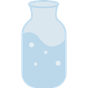 drink, Bottle, Healthy Food, Hydratation, food, water LightBlue icon