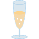 champagne, Refreshment, glass, food, drinks Black icon