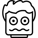 interface, Questioning, scared, Questions, meditation, people, Lego, think, meditating Black icon