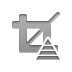Crop, pyramid Gray icon
