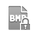 Format, Bmp, Lock, open, File Gray icon