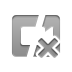 Cut, cross, video Gray icon