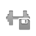 weight, Diskette Gray icon