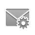 Gear, envelope DarkGray icon