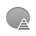 pyramid, Ellipse DarkGray icon