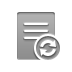 document, stamped, refresh DarkGray icon