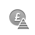 pound, coin, pyramid Gray icon
