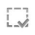 Rectangular, checkmark, Selection Gray icon