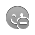 smiley, delete, wink DarkGray icon