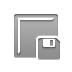 Diskette, square DarkGray icon