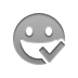 checkmark, smiley, grin Icon