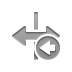 horizontal, Flip, Left Gray icon