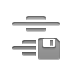 vertical, distribute, Diskette, Center Gray icon