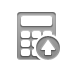 calculator, Up, calculator up Gray icon