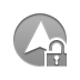 Up, Lock, open, arrowhead DarkGray icon