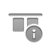 Info, horizontal, Top, Align DarkGray icon
