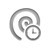Clock, Spiral Gray icon