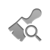 wide, Brush, zoom Gray icon