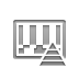 Bars, pyramid, ntsc Gray icon