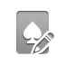 pencil, Game, Spade, card DarkGray icon