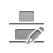Bottom, pencil, vertica, distribute Icon
