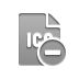 Ico, delete, Format, File DarkGray icon