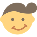 Toupee, interface, Bangs, Emoticon, Trendy, hair Khaki icon