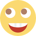 smiling, Emoticon, smiley, Face, people, feelings, Emotion, interface, happy Khaki icon