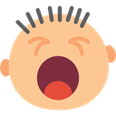 Yawn, Yawning, open, faces, Face, Eyes, emoticons, mouth, square, interface, Emoticon NavajoWhite icon