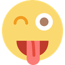 Emoticon, wink, smiley, Face, interface, Emotion, feelings, smiling, people Khaki icon