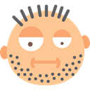 Grubby, interface, Beard, dirty, Emoticon NavajoWhite icon