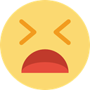 Emotions, interface, Face, feelings, Desperate, Emoticon Khaki icon