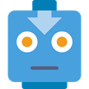 Face, Avatar, head, interface, Emoticon, Lego CornflowerBlue icon
