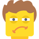 Lego, Sleeping, sleep, Sleepy, relaxed, Emoticon Square, interface, Resting, Emoticon, tired, Rest Gold icon