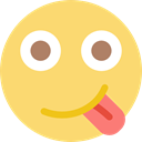 tongue, faces, interface, happy, emoticons, out, Face, Emoticon Khaki icon